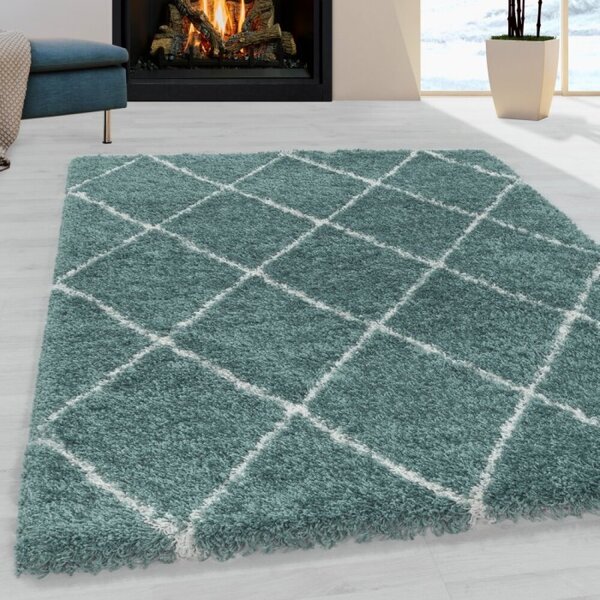 Kusový koberec Alvor shaggy 3401 blue 60 x 110 cm 60 x 110 cm