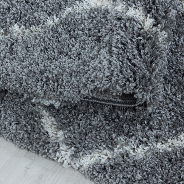 Kusový koberec Alvor shaggy 3401 grey 60 x 110 cm 60 x 110 cm