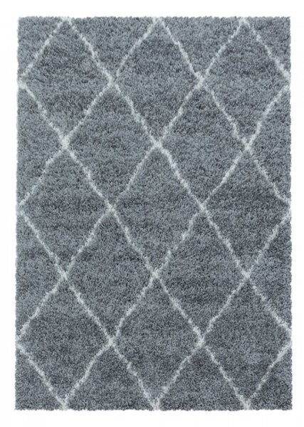 Kusový koberec Alvor shaggy 3401 grey 60 x 110 cm 60 x 110 cm