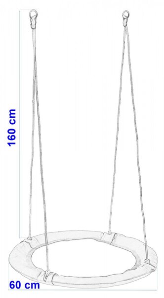 TZB Zahradní houpačka Rainbow barevná 60 cm