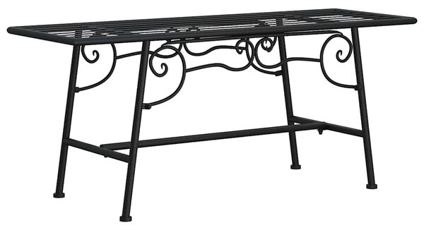 Lavice kolem stromu 110 cm černá ocel 318827