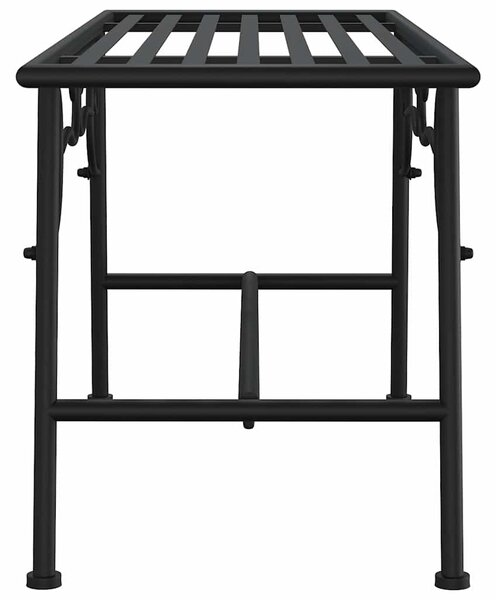 Lavice kolem stromu 110 cm černá ocel 318827