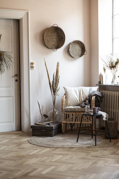Kulatý jutový koberec Natural Jute 120 cm