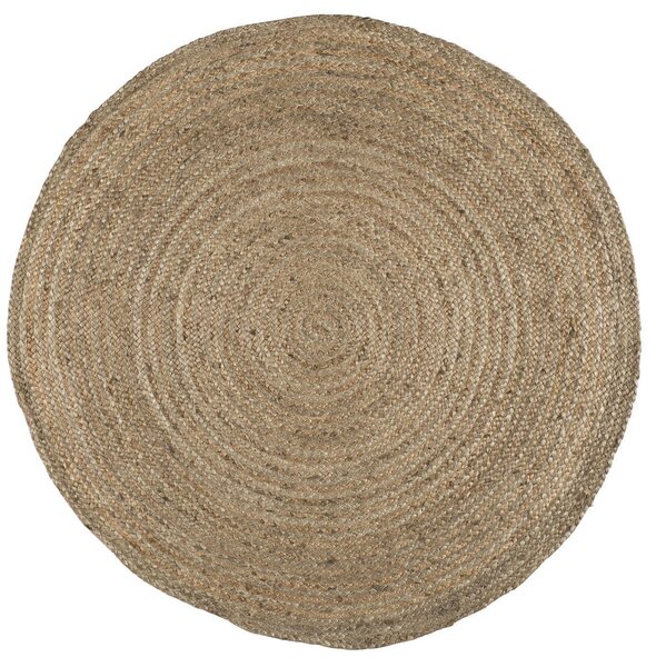 Kulatý jutový koberec Natural Jute 120 cm