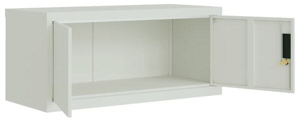 Kartotéka světle šedá 90 x 40 x 220 cm ocel 3188320