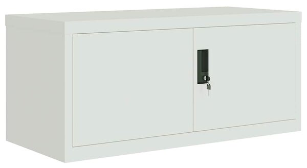 Kartotéka světle šedá 90 x 40 x 180 cm ocel 3188319