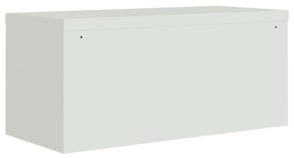 Kartotéka světle šedá 90 x 40 x 130 cm ocel 3188317