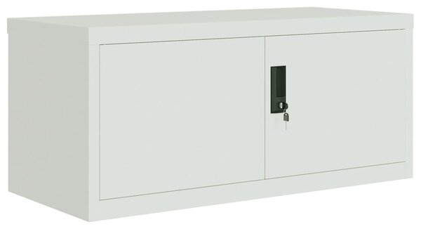 Kartotéka světle šedá 90 x 40 x 240 cm ocel 3188321