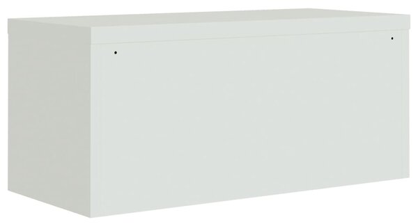 Kartotéka světle šedá 90 x 40 x 220 cm ocel 3188320