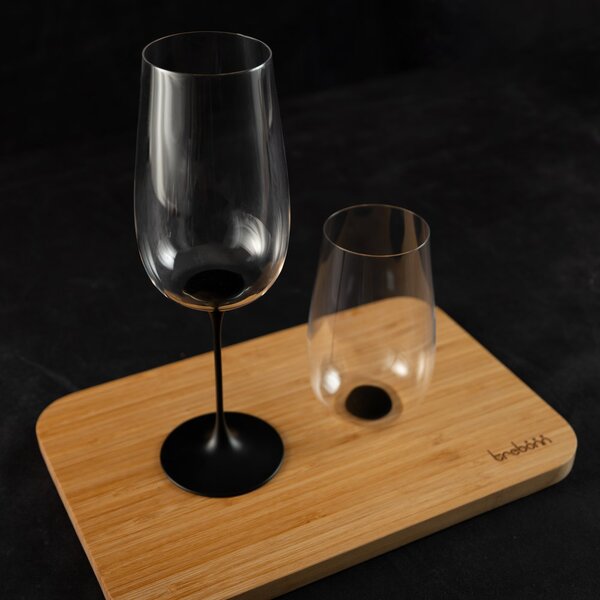 Sada 2 sklenic na víno Trento + 2 stopky, Trebonn SplitGlass Origini