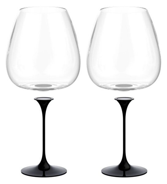Sada 2 sklenic na víno Langhe + 2 stopky, Trebonn SplitGlass Origini