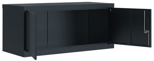 Kartotéka antracitová 90 x 40 x 240 cm ocel 3188333