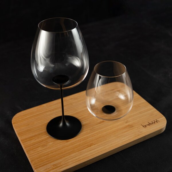 Sada 2 sklenic na víno Langhe + 2 stopky, Trebonn SplitGlass Origini