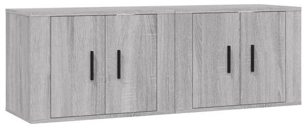 Nástěnné TV skříňky 2 ks šedé sonoma 57 x 34,5 x 40 cm 3188340