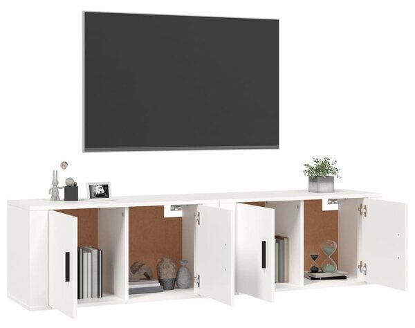 Nástěnné TV skříňky 2 ks bílé 80 x 34,5 x 40 cm 3188350