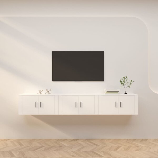 Nástěnné TV skříňky 3 ks bílé 80 x 34,5 x 40 cm 3188358