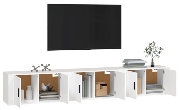 Nástěnné TV skříňky 3 ks bílé 80 x 34,5 x 40 cm 3188358