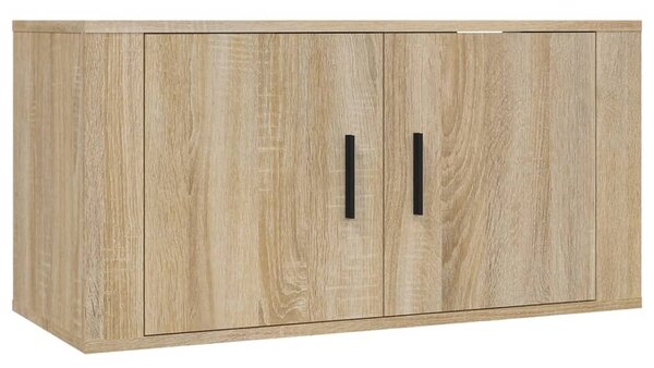Nástěnné TV skříňky 3 ks dub sonoma 80 x 34,5 x 40 cm 3188361