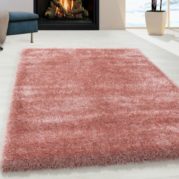 Kusový koberec Brilliant shaggy 4200 rose 60 x 110 cm 60 x 110 cm