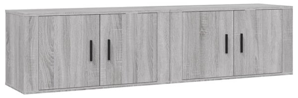 Nástěnné TV skříňky 2 ks šedé sonoma 80 x 34,5 x 40 cm 3188356