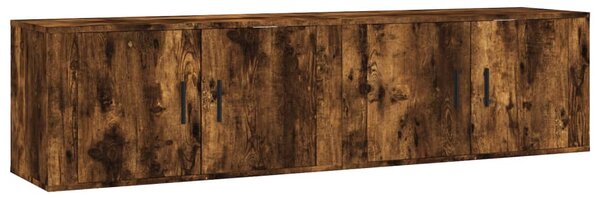 Nástěnné TV skříňky 2 ks kouřový dub 80 x 34,5 x 40 cm 3188355
