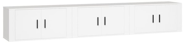 Nástěnné TV skříňky 3 ks bílé 80 x 34,5 x 40 cm 3188358
