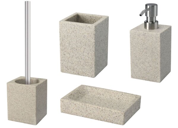 BISK Erga Sand, toaletní WC kartáč na postavení, pískový, ERG-01592