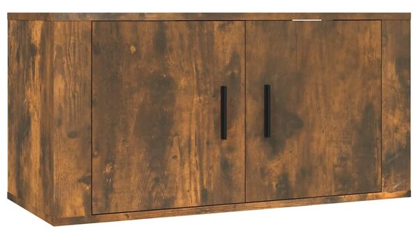 Nástěnné TV skříňky 3 ks kouřový dub 80 x 34,5 x 40 cm 3188363