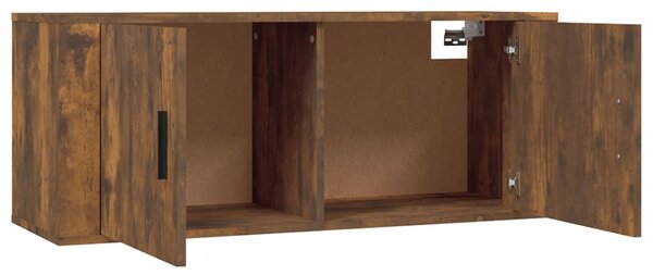 Nástěnné TV skříňky 2 ks kouřový dub 100 x 34,5 x 40 cm 3188371