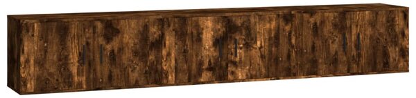 Nástěnné TV skříňky 3 ks kouřový dub 80 x 34,5 x 40 cm 3188363