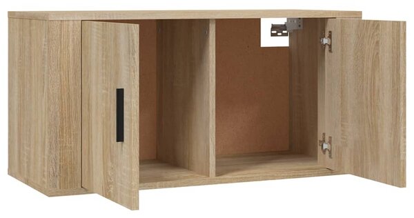 Nástěnné TV skříňky 3 ks dub sonoma 80 x 34,5 x 40 cm 3188361