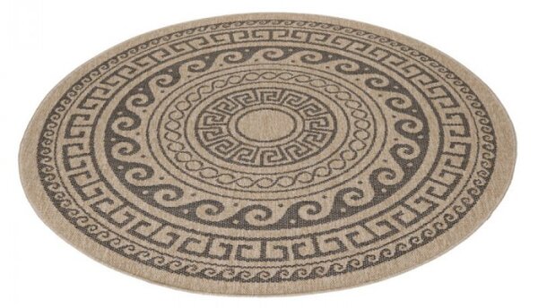 Kusový koberec Comilla 0887 black Kruh 120 cm průměr Kruh 120 cm průměr