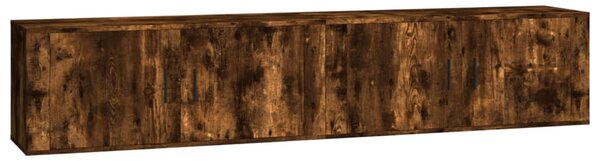 Nástěnné TV skříňky 2 ks kouřový dub 100 x 34,5 x 40 cm 3188371