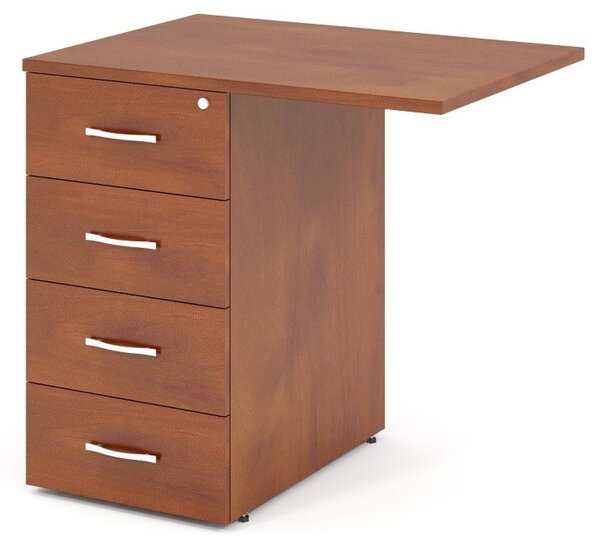 Kontejner Impress 80 x 60 cm - 4 zásuvky (ke stolu Impress 76 cm) Barva: Dub sonoma