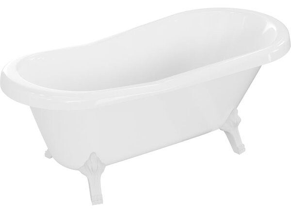 Mexen Retro volně stojící vana 150 x 73 cm, bílá, bílé nohy - 53251507300-20
