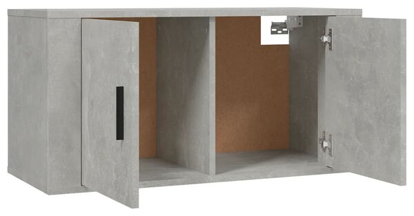 2dílný set TV skříněk betonově šedý kompozitní dřevo 3188410
