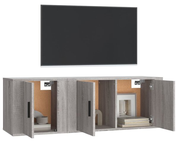 2dílný set TV skříněk šedý sonoma kompozitní dřevo 3188412