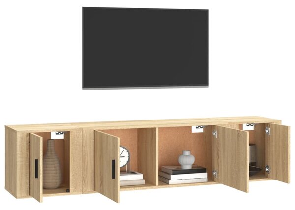 3dílný set TV skříněk dub sonoma kompozitní dřevo 3188417