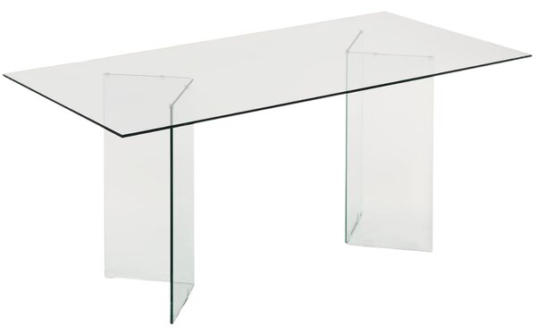 Skleněný jídelní stůl Kave Home Burano 200 x 90 cm