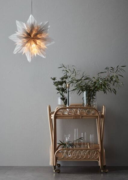 Markslöjd 705837 - Vánoční dekorace NEELA 1xE14/25W/230V pr. 45 cm šedá