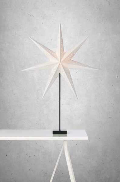 Markslöjd 704511 - Vánoční dekorace SOLVALAA 1xE14/25W/230V bílá/dřevo