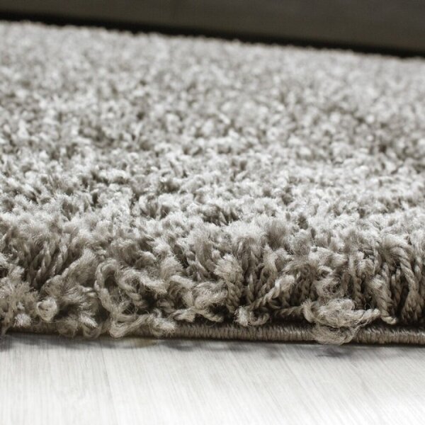 Kusový koberec Dream Shaggy 4000 taupe 60 x 110 cm - SLEVA 60 x 110 cm - SLEVA