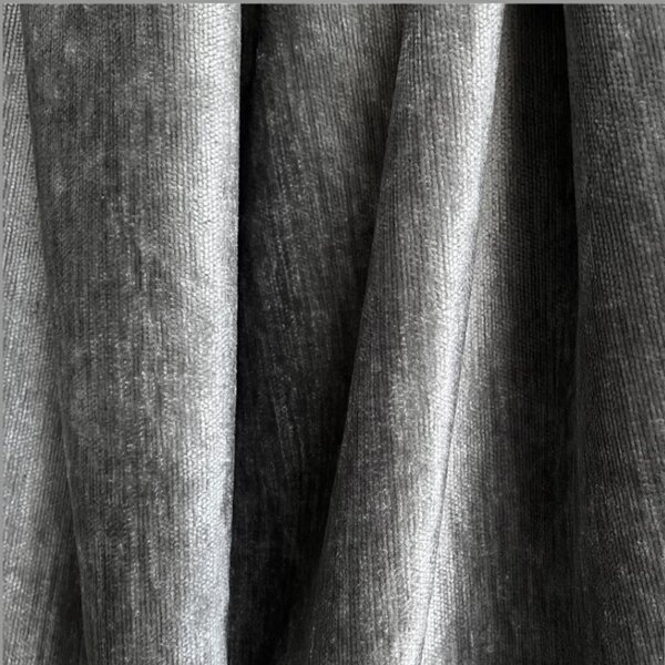 Maison de Rêve Šedá čalouněná dvoulůžková postel HICKORY 140 x 200 cm s úložným prostorem
