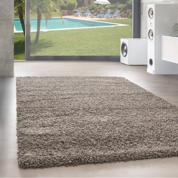 Kusový koberec Dream Shaggy 4000 taupe 60 x 110 cm - SLEVA 60 x 110 cm - SLEVA