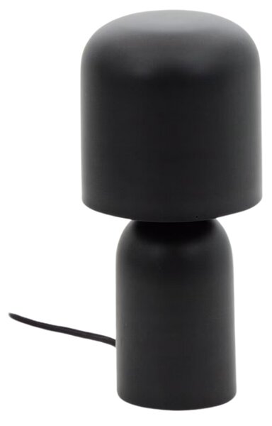 Černá kovová stolní lampa Kave Home Monze