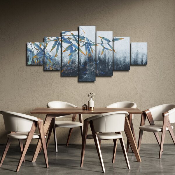 Obraz - Bambus na zdi (210x100 cm)