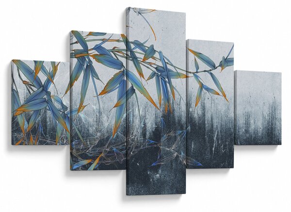 Obraz - Bambus na zdi (125x70 cm)