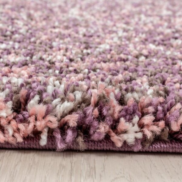 Kusový koberec Enjoy shaggy 4500 pink 60 x 110 cm-SLEVA 1 KUS 60 x 110 cm-SLEVA 1 KUS