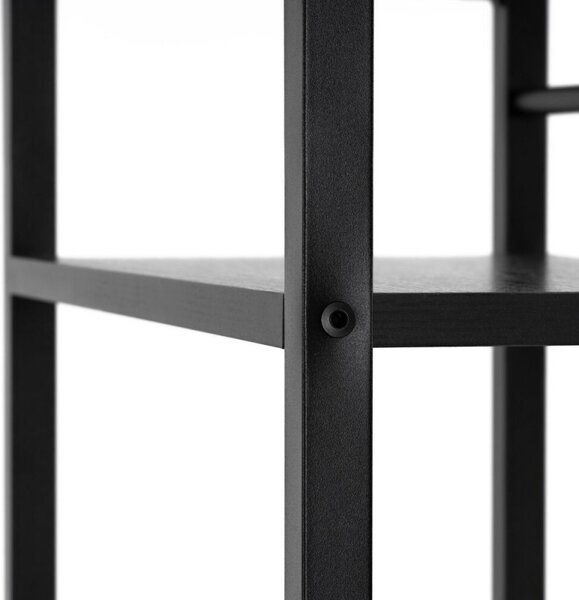 Psací stůl s policemi 120x48 cm SPRINGOS Nexo HF0046 černý