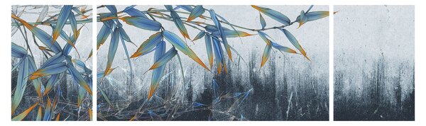 Obraz - Bambus na zdi (170x50 cm)